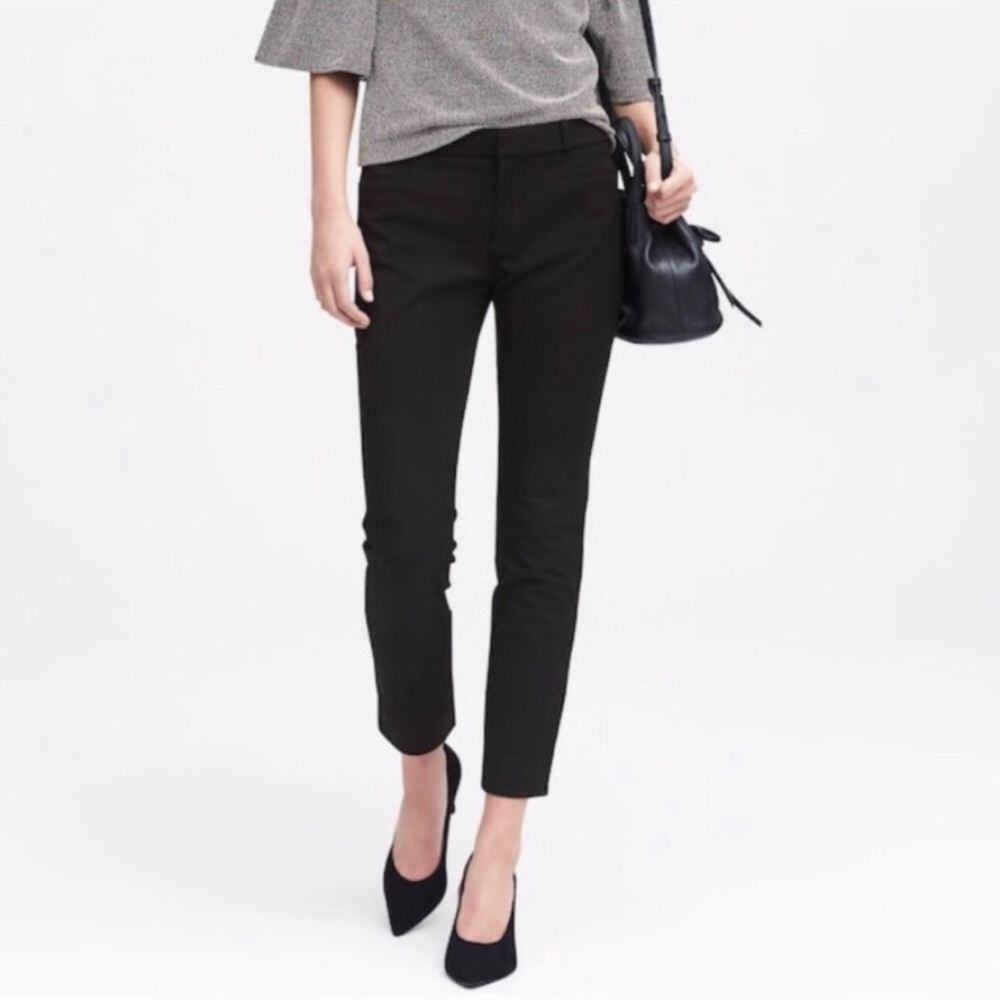 Banana Republic NWT Black Sloan Cropped Work Pants